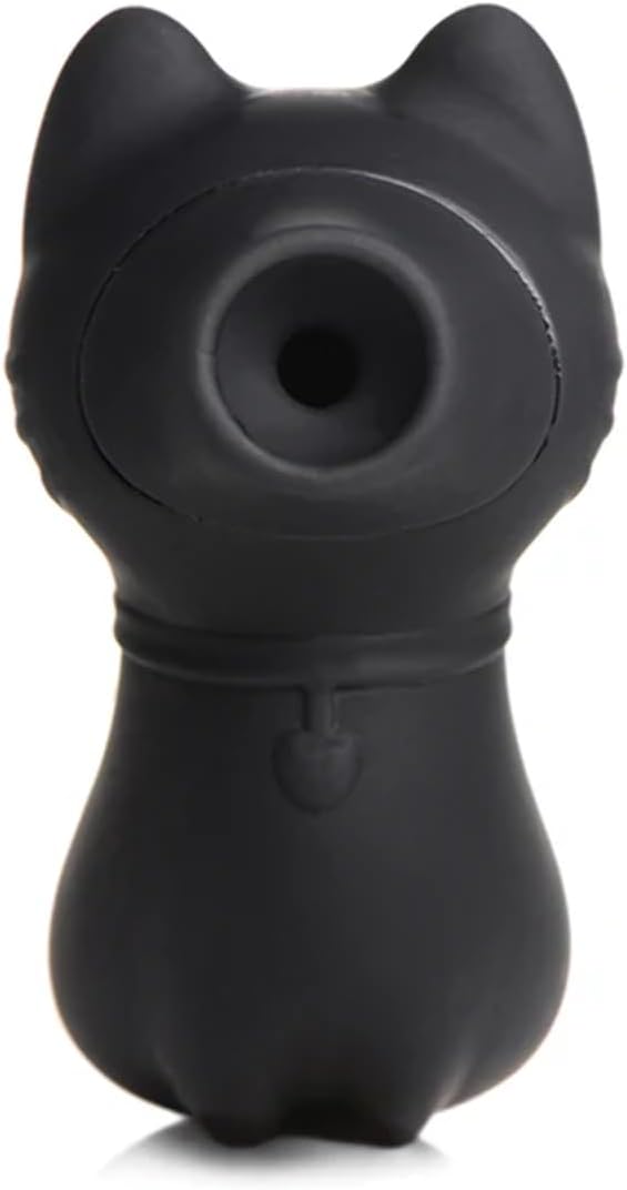 Sucky Kitty 7X Estimulador de Clítoris Negro – Succión y Vibración - masajeador con succión por aire