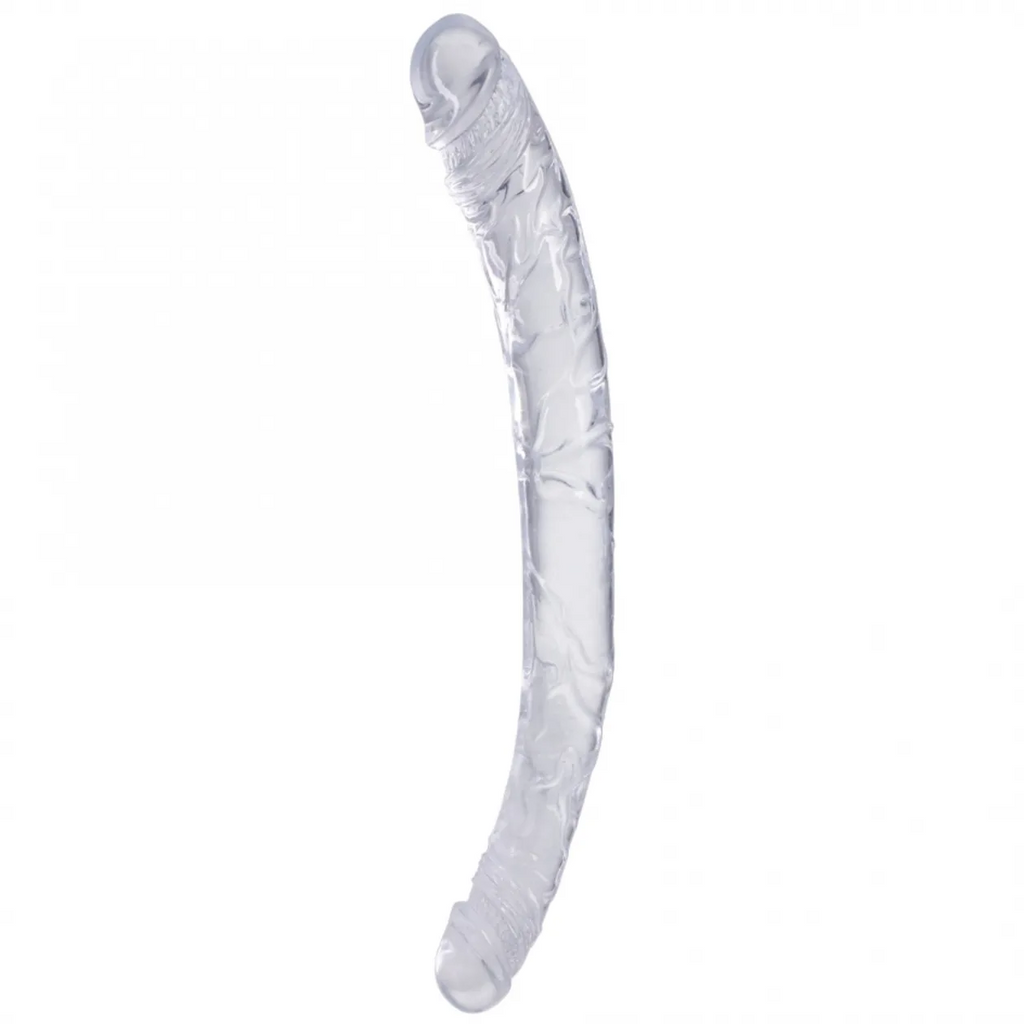 Doc Johnson Double Dong 33 cm Transparente – Dildo Doble