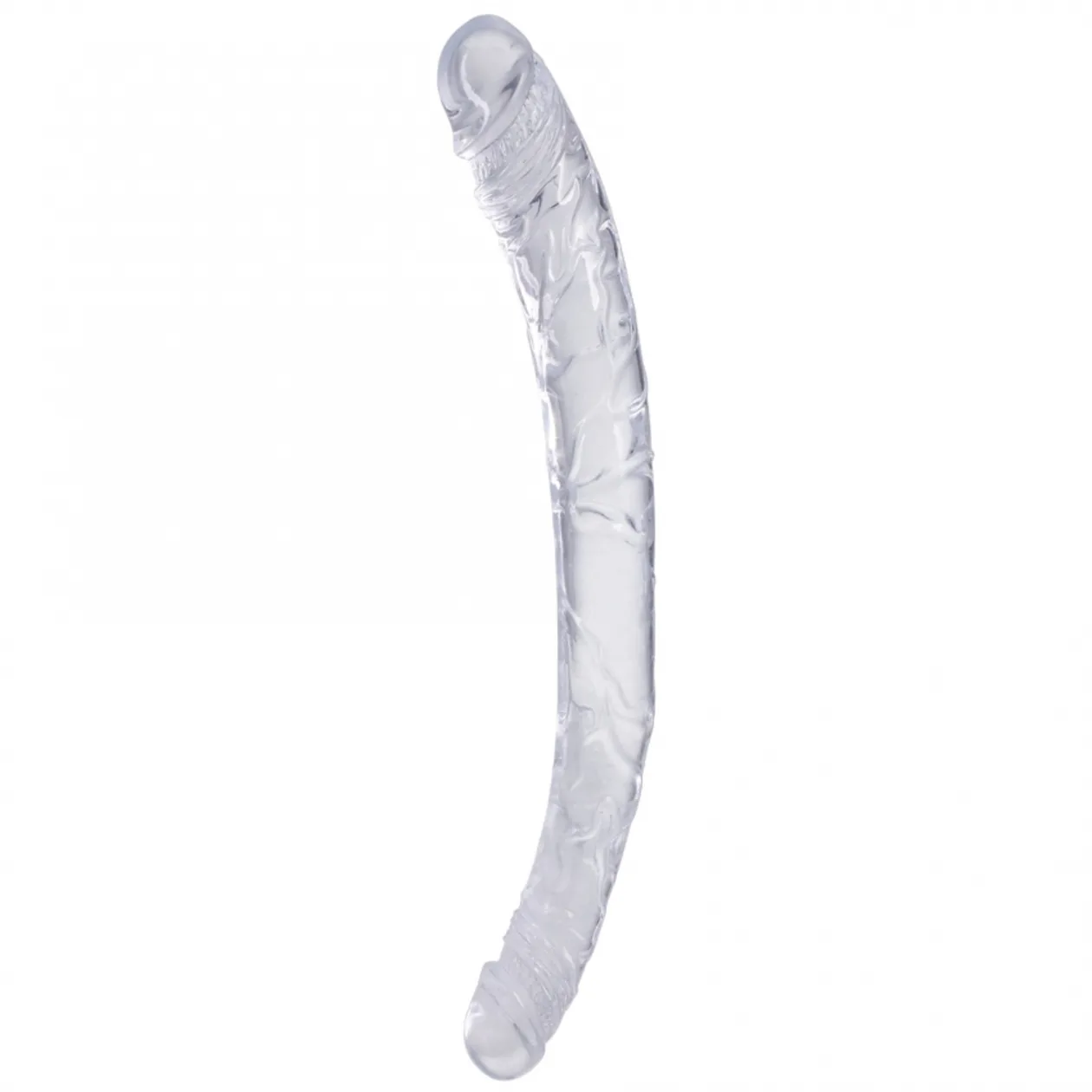 Doc Johnson Double Dong 33 cm Transparente – Dildo Doble