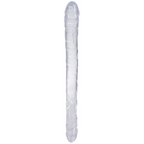 Doc Johnson Double Dong 33 cm Transparente – Dildo Doble - consolador realista