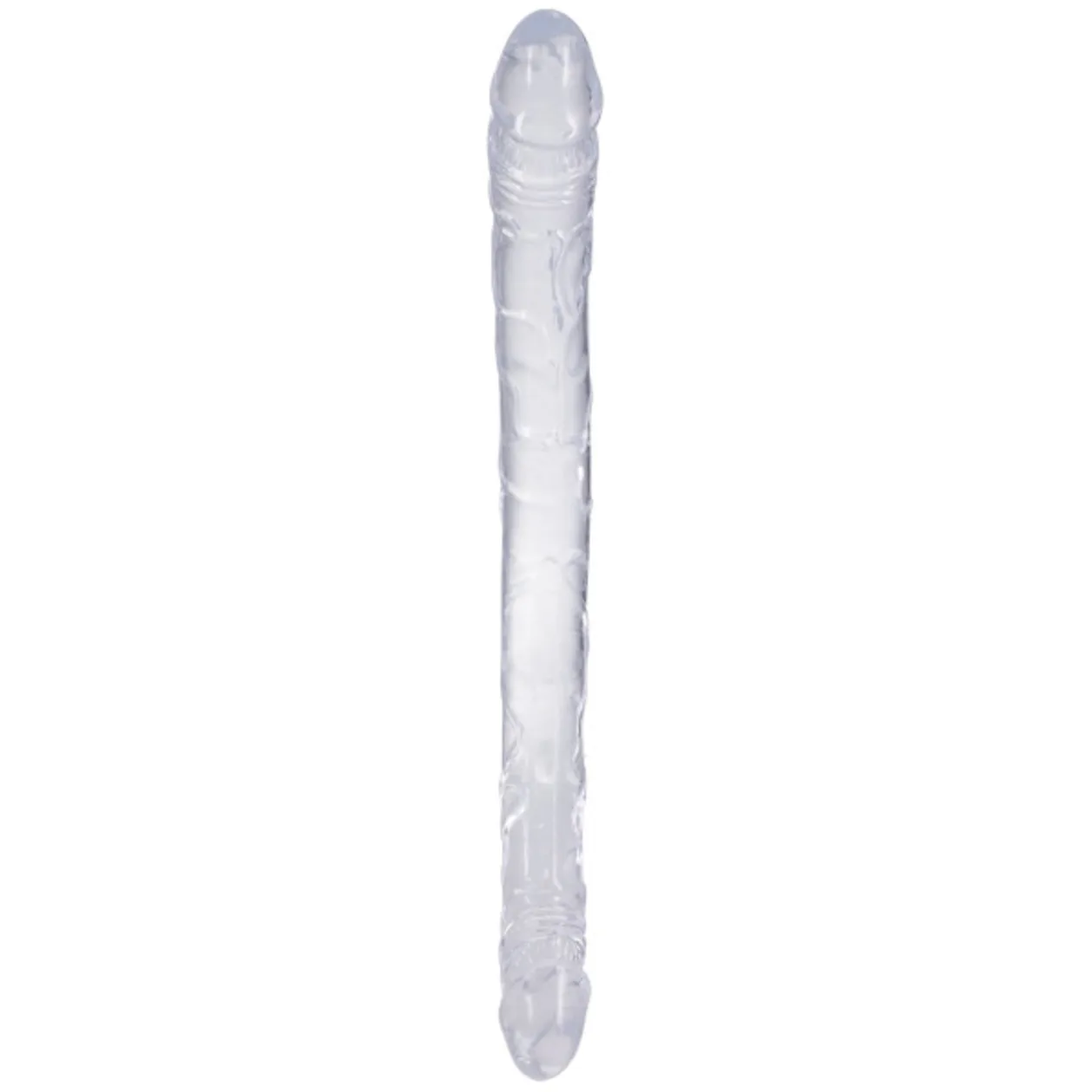 Doc Johnson Double Dong 33 cm Transparente – Dildo Doble - consolador realista
