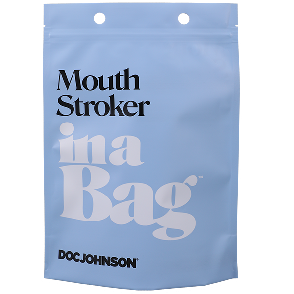 Doc Johnson Mouth Stroker In A Bag Frost ULTRASKYN – Masturbador Boca - masturbador masculino con textura