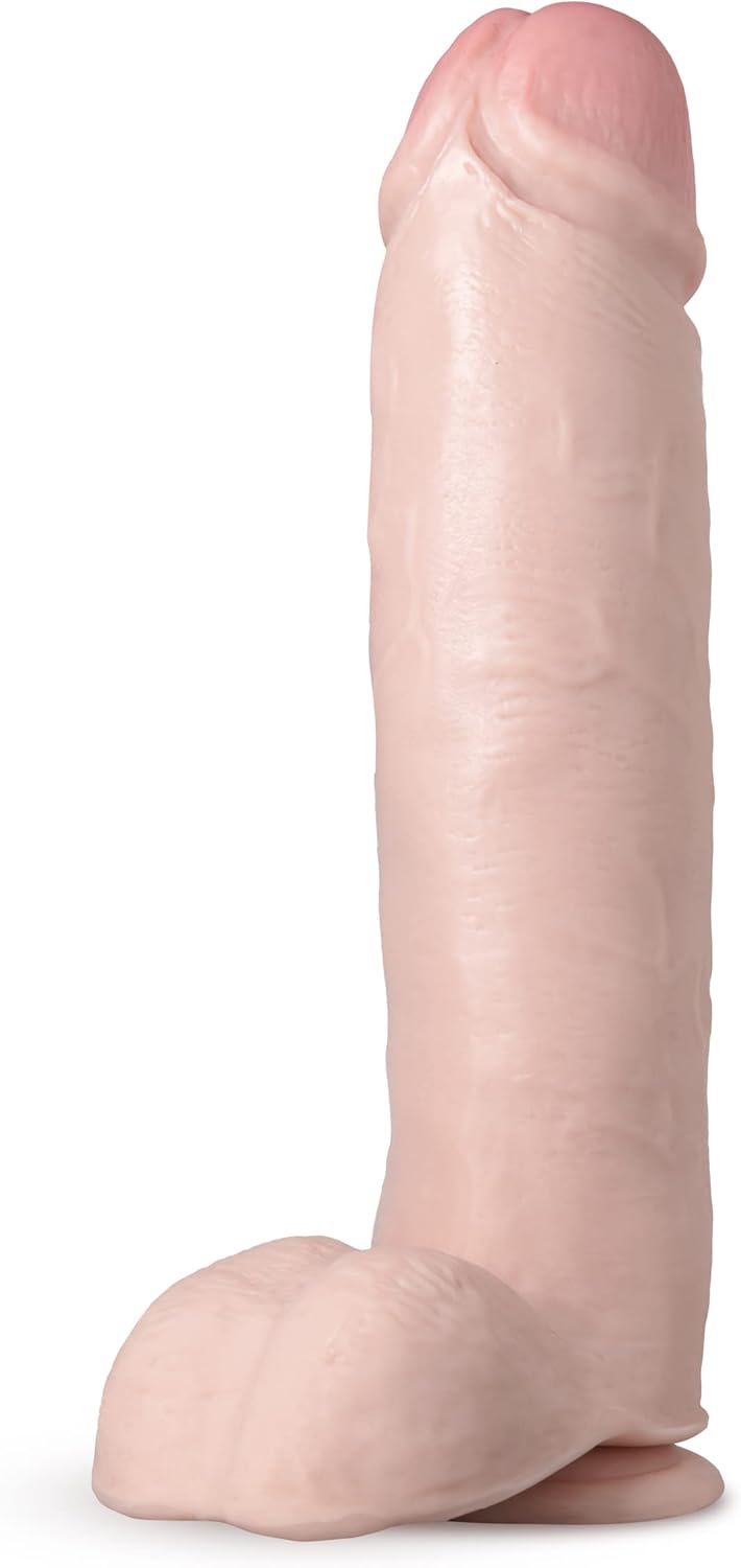 Vanilla Au Naturel Huge Consolador con Ventosa Realista 26.7 cm - dildo de silicona