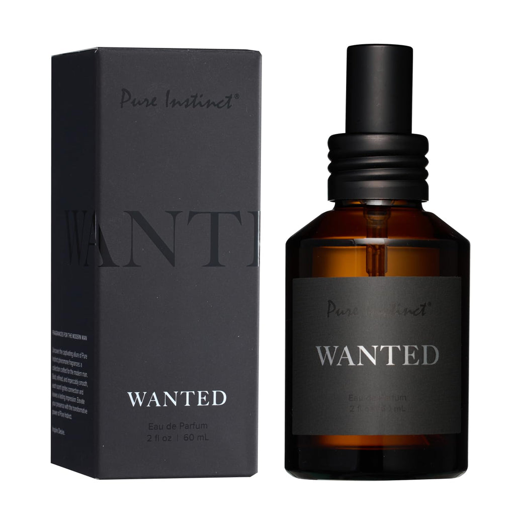 Perfume de Aceite Esencial con Feromonas Pure Instinct Wanted – 60 ml para Hombre - Classic Brands | La Juguetería de Adultos