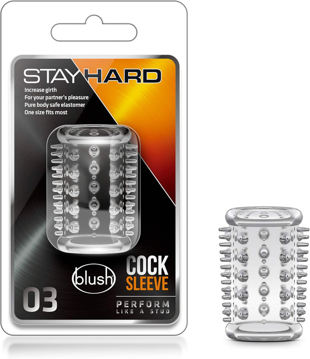 Stay Hard Manga para Pene 03 Clear – Elástica y Texturizada