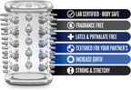 Stay Hard Manga para Pene 03 Clear – Elástica y Texturizada - extensor de pene reutilizable