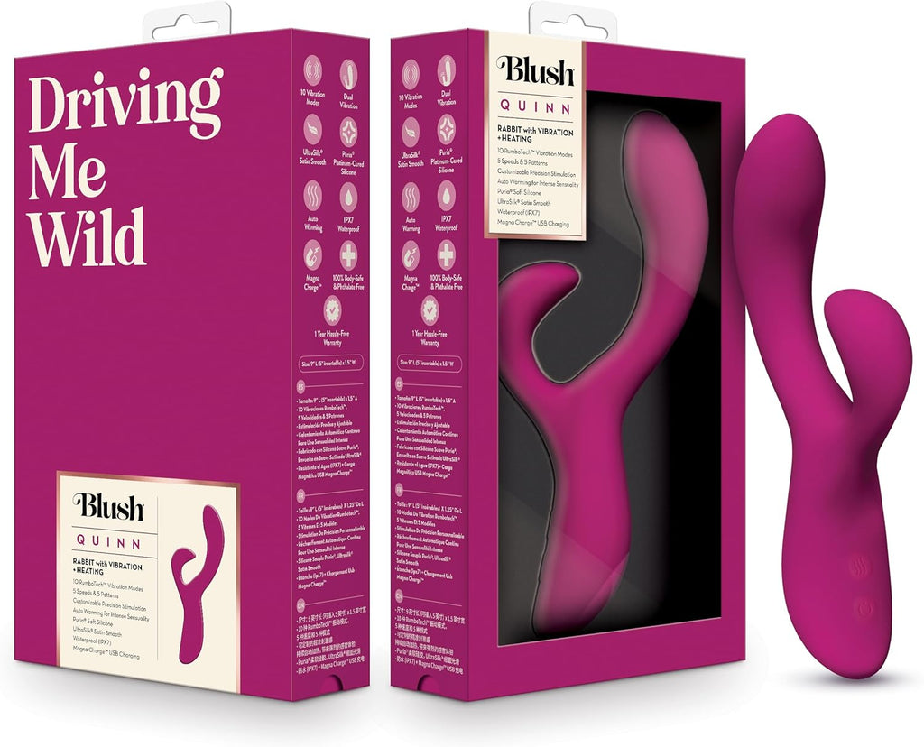 Quinn Rabbit Vibrador Triple Estimulación Blush
