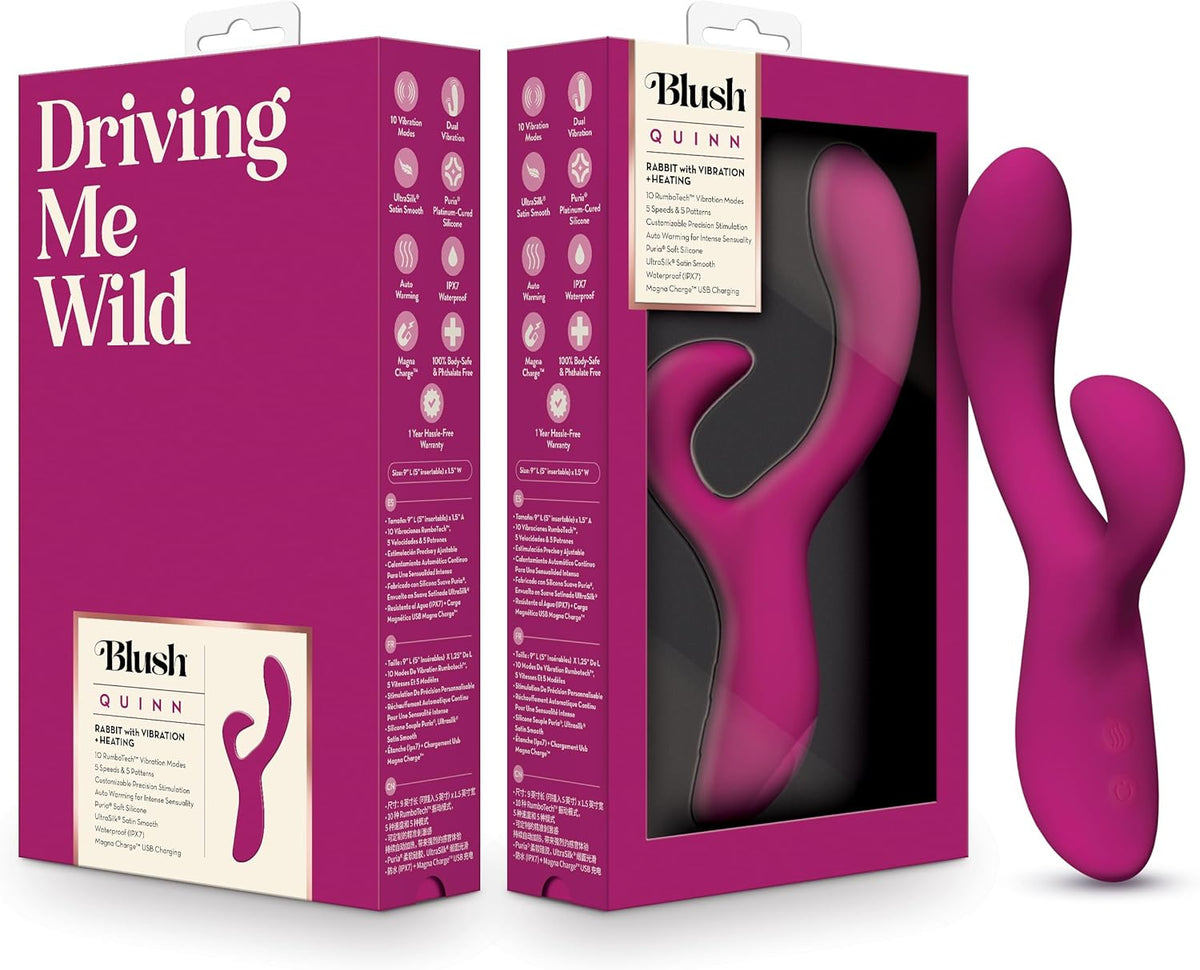 Quinn Rabbit Vibrador Triple Estimulación by Blush - Blush | La Juguetería de Adultos