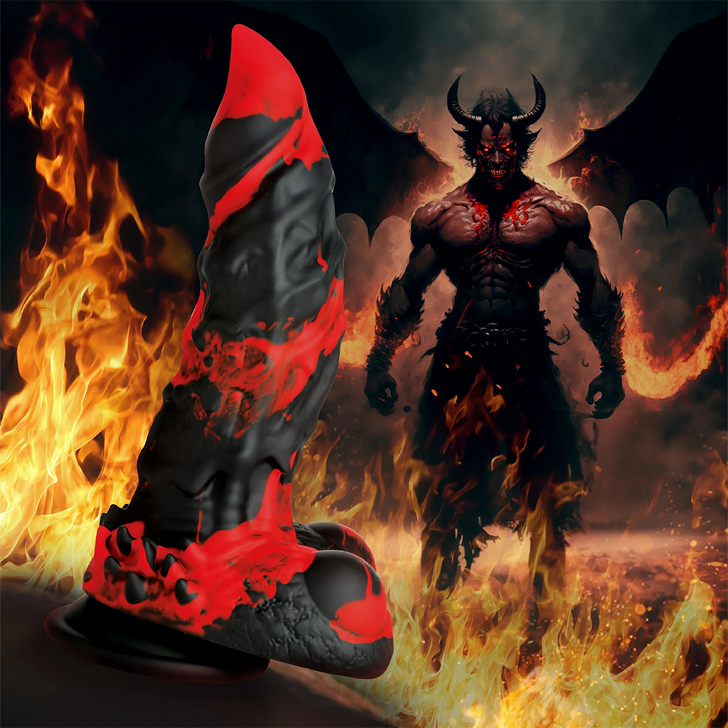 Creature Cocks Fire Demon – Dildo Monstruo de Silicona Premium - consolador realista