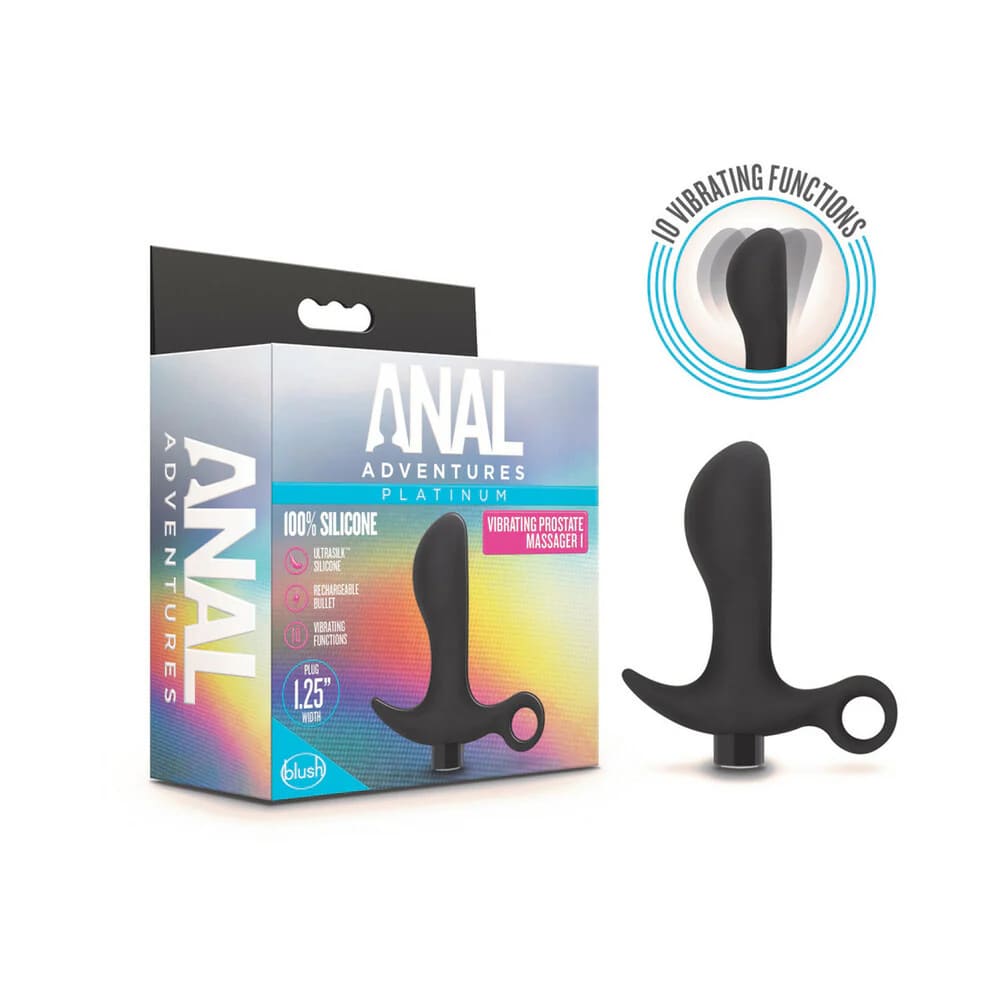 Anal Adventures Platinum Masajeador Prostático 01 Negro