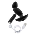 Anal Adventures Platinum Masajeador Prostático 04 Negro - juguete anal body safe