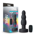 Anal Adventures Platinum Plug Propel Negro – Vibración Dinámica
