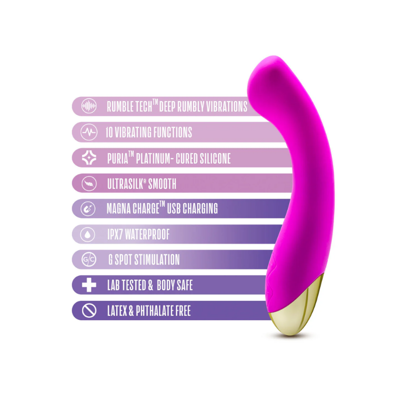 Aria Bangin' AF Vibrador – Estimulación Potente Punto G - vibrador silencioso e impermeable