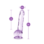 Naturally Yours Crystalline Dildo con Ventosa Realista 20.3 cm - consolador realista