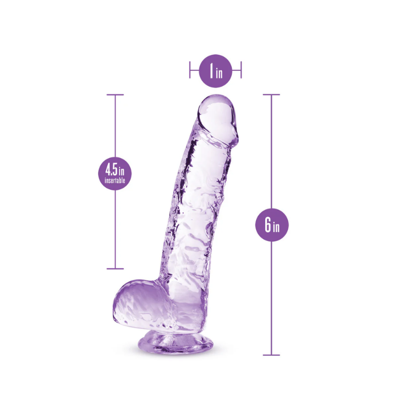 Naturally Yours Crystalline Dildo con Ventosa Realista 15 cm - consolador realista
