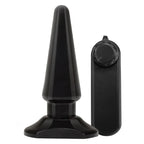 Anal Adventures Plug Vibrador Básico Negro – Para Principiantes - plug anal de silicona