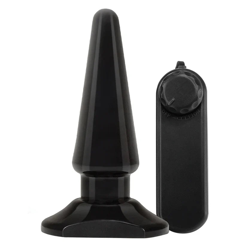 Anal Adventures Plug Vibrador Básico Negro – Para Principiantes - plug anal de silicona