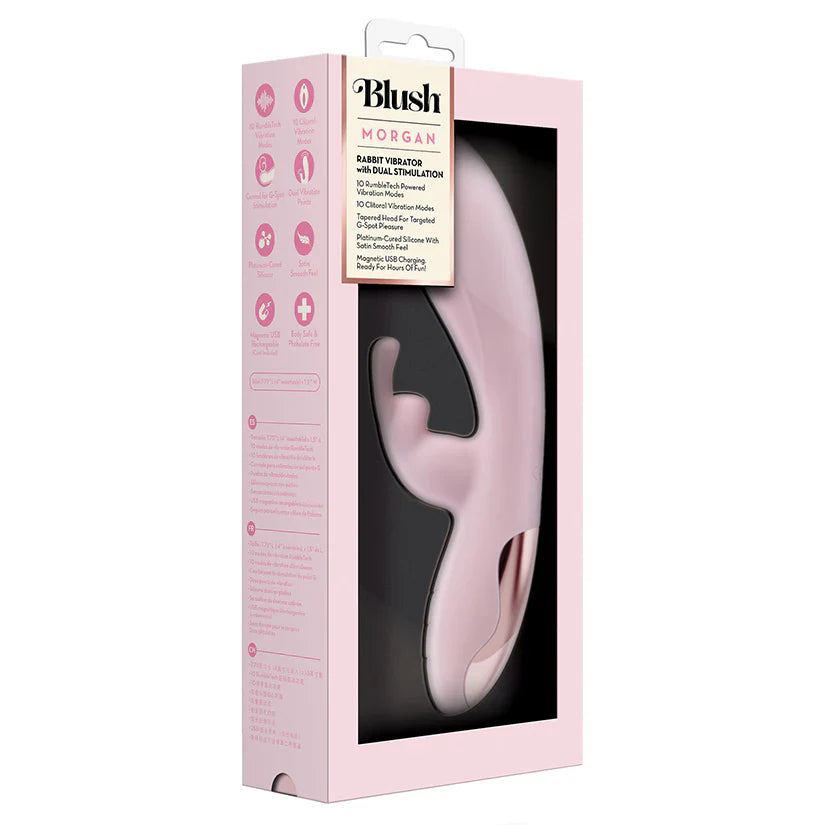Morgan Rabbit Vibrador Triple Estimulación Blush