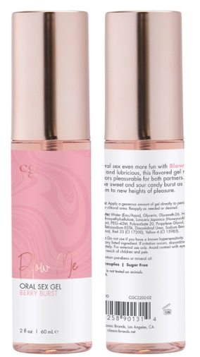 Crazy Girl Blow Me Gel Oral Berry Burst 60 ml - lubricante íntimo