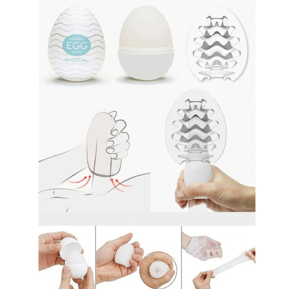 Tenga Huevo Masturbador Individual con Textura - masturbador realista para hombre
