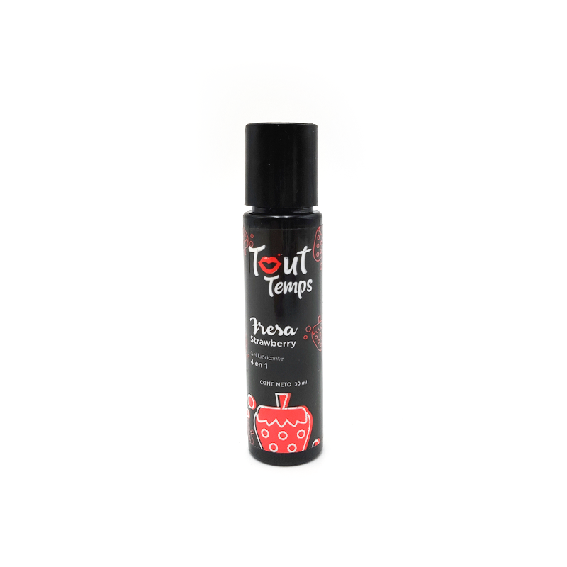 Tout Temps Lubricante Sabor Fresa 30 ml para Sexo Oral