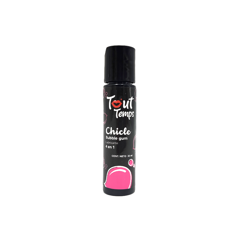 Tout Temps Lubricante Sabor Chicle 30 ml para Sexo Oral