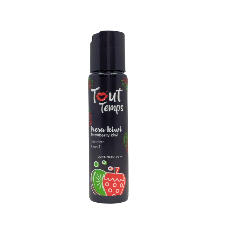 Tout Temps Lubricante Sabor Fresa Kiwi 30 ml para Sexo Oral