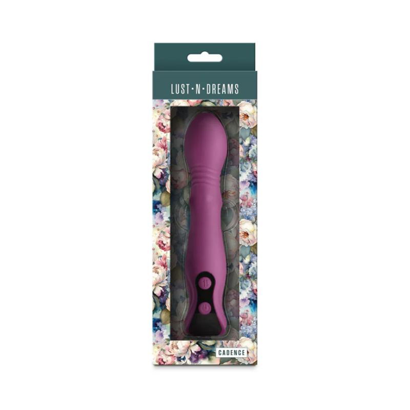 Cadence Thrusting Vibrador con Empuje y Anillo – Blush