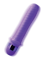 Grape Swirl Classix Morado Pipedream – Vibrador con Espiral - vibrador recargable