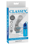 Classix Estimulador de Testículos Dual Azul/Transparente con Vibración