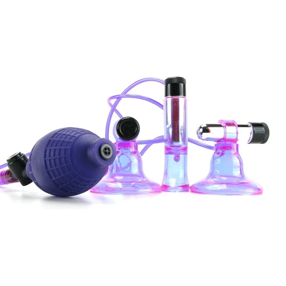 Fetish Fantasy Triple Succionadores Morado/Transparente Pipedream - accesorio BDSM