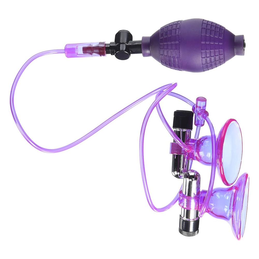 Pinzas Vibradoras Pezones Super Suck-Hers Morado/Plata Pipedream - Pipedream - Imagen 4 | La Juguetería de Adultos