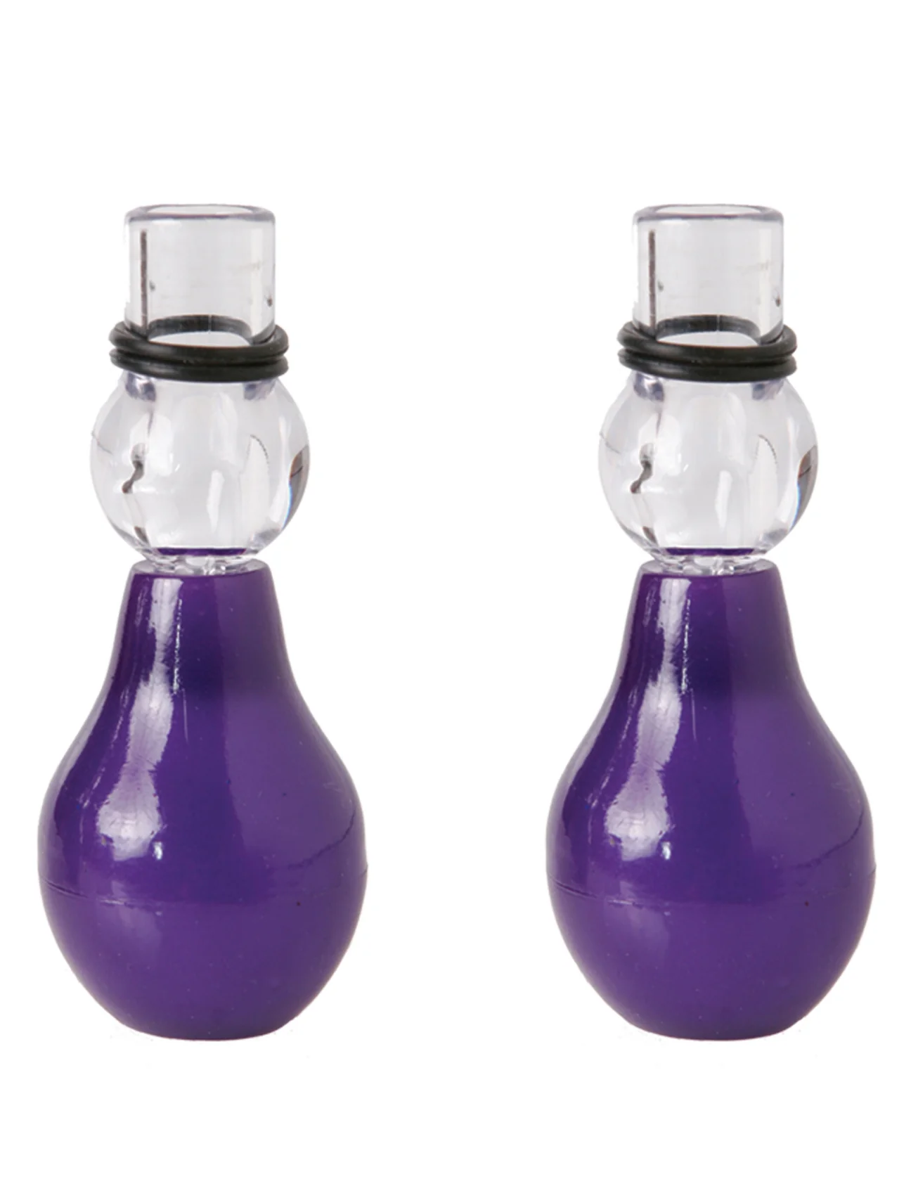 Pipedream Set Erector para Pezones Morado y Transparente - accesorio BDSM