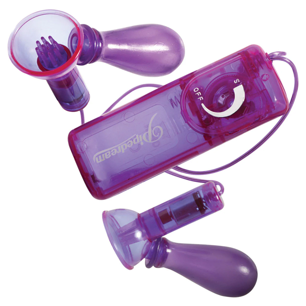 Pipedream Bombas Vibradoras para Pezones Morado – Succión y Vibración - accesorio BDSM