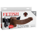 Pipedream Strap-On Hueco Vibrador 23 cm Marrón/Negro con Testículos
