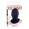 Capucha con Zipper BDSM Negro Pipedream – Control Total