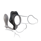 Rock Hard Ass-Gasm Anillo Vibrador Pipedream Negro - anillo para pene
