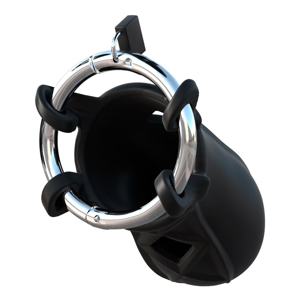 Fantasy C-ringz Hardcore Silicone Cock Blocker – Black - Pipedream, vista 2