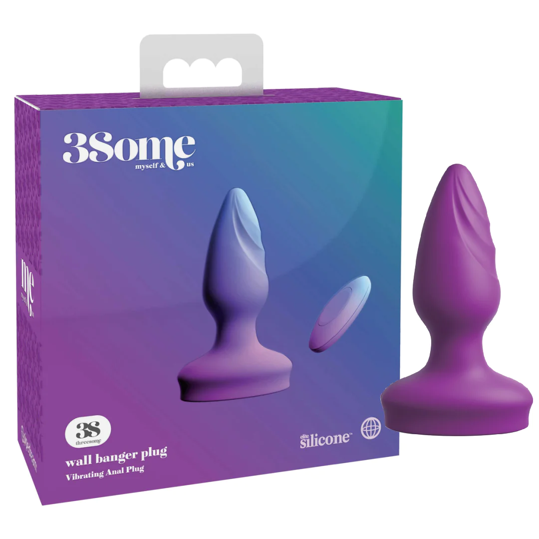 Wall Banger Plug Anal con Ventosa Pipedream Morado
