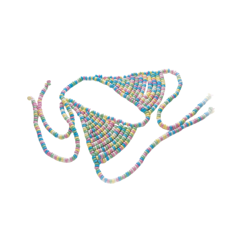 Bra Comestible Candy – Lencería Erótica Multicolor y Multisabor - lencería sexy