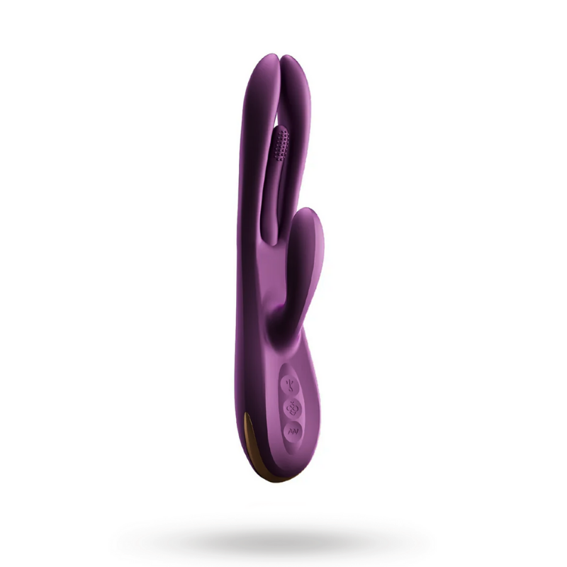 Vibrador Terri Purple Tapping Rabbit con App – Multiorgásmico - estimulador clítoris y punto G