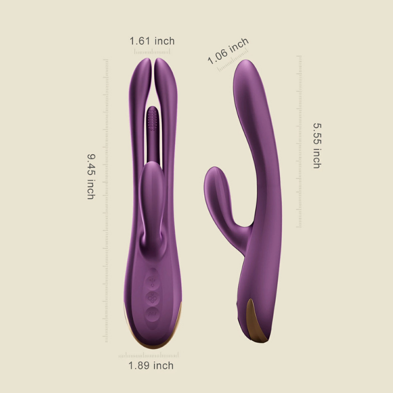 Vibrador Terri Purple Tapping Rabbit con App – Multiorgásmico - juguete sexual femenino