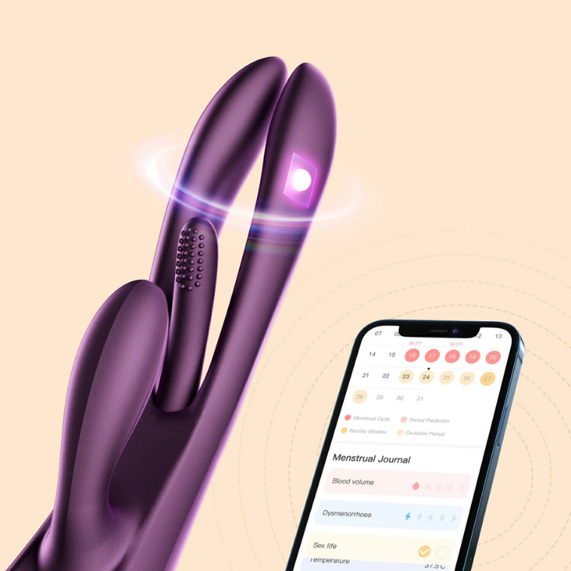 Vibrador Terri Purple con Tapping Rabbit Multiorgásmico - Honey Play Box - Imagen 2 | La Juguetería de Adultos