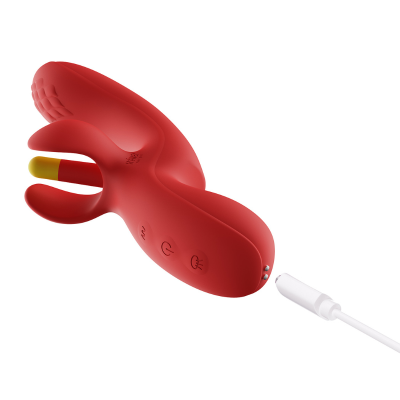 Vibrador Fortexa Red Tapping Finger – Multiorgásmico - estimulador clítoris y punto G