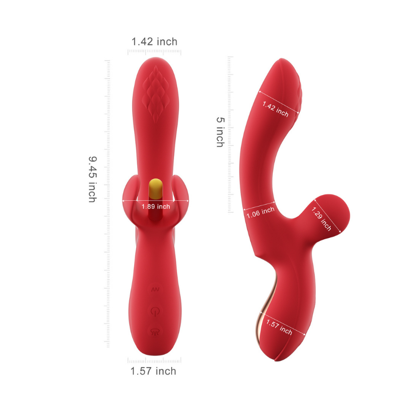 Vibrador Fortexa Red Tapping Finger – Multiorgásmico - juguete sexual femenino