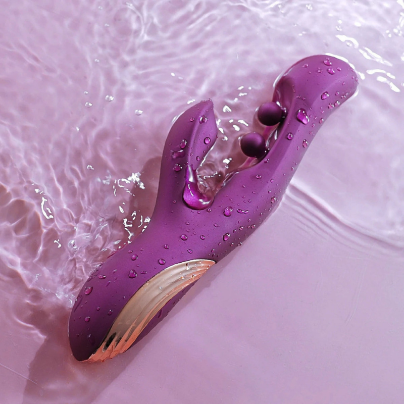 Vibrador Rabbit con Bolas G-Iggle Gem Purple - estimulador clítoris y punto G
