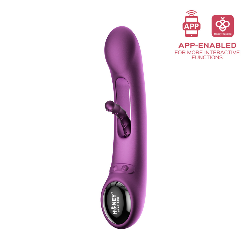 Vibrador Tapping Punto G Tempo Purple con App - estimulador clítoris y punto G