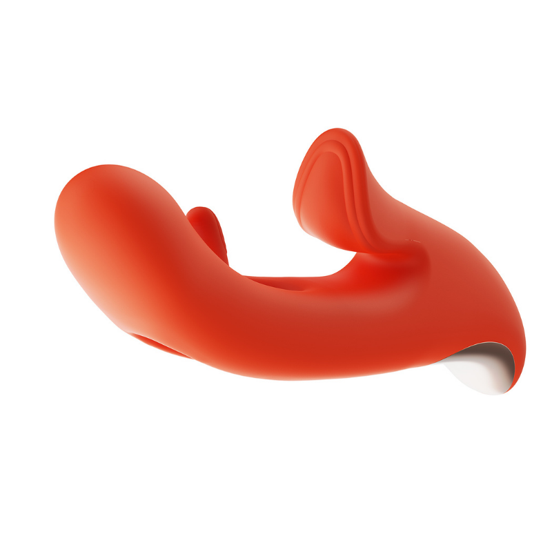 Vibrador Tapping 3 en 1 Tressa Orange con App - vibrador recargable