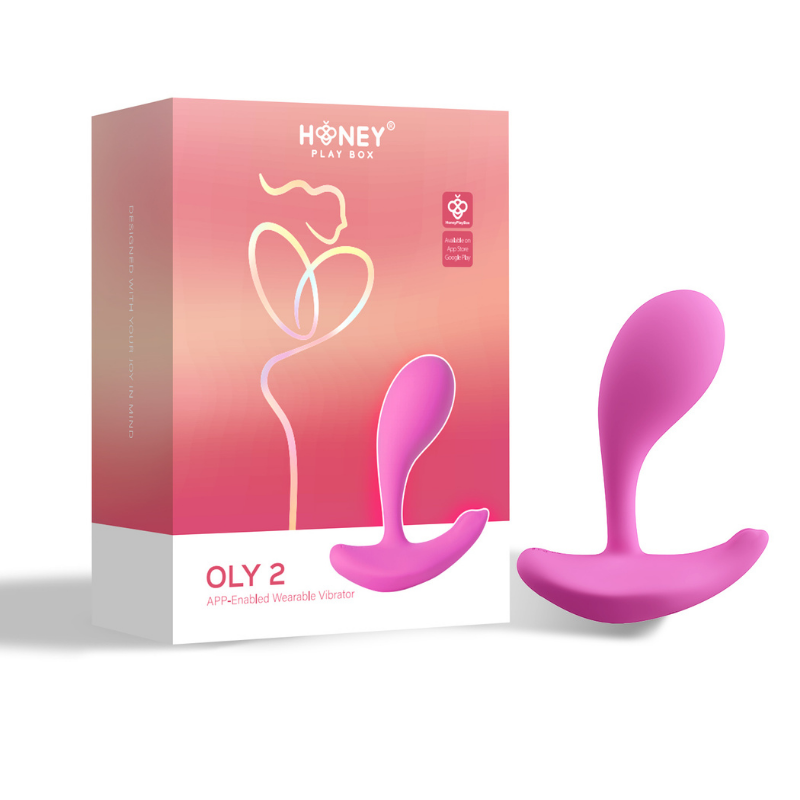 Vibrador Portátil Oly 2 Pale Pink con App - Honey Play Box | La Juguetería de Adultos