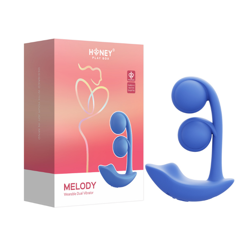 Vibrador Dual Wearable Melody Cobalt Blue – Para Pareja